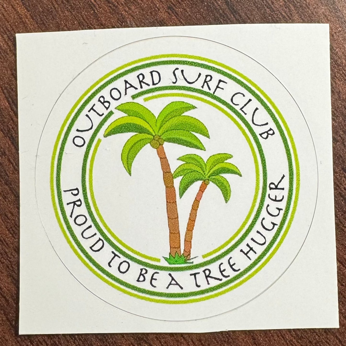 Tree Hugger Vinyl Sticker